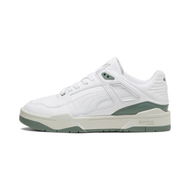 Detailed information about the product Slipstream Leather Unisex Sneakers in White/Eucalyptus, Size 10, Textile by PUMA