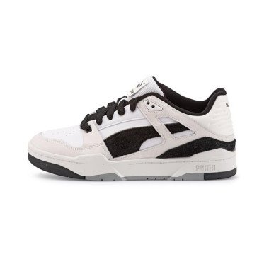 Slipstream Lo Ostrich Unisex Sneakers in White/Black, Size 5, Textile by PUMA
