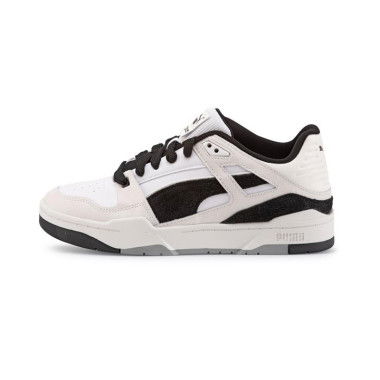 Slipstream Lo Ostrich Unisex Sneakers in White/Black, Size 5.5, Textile by PUMA