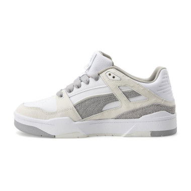 Slipstream Lo Ostrich Unisex Sneakers in White/Concrete Gray, Size 5, Textile by PUMA