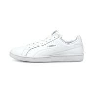 Detailed information about the product Smash Leather Unisex Sneakers in White, Size 10 by PUMA Shoes