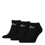 Detailed information about the product Sneaker Invisible Socks 3 Pack in Black, Size 3.5