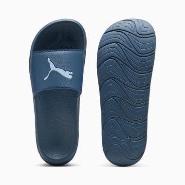 Softride Teamcat Unisex Slides in Dark Indigo/Haute Tropic, Size 6, Synthetic by PUMA Shoes