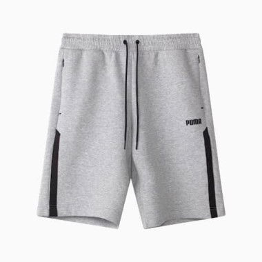 Spacer Men's Shorts in Light Gray Heather, Size Small, Cotton by PUMA