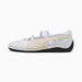 Speedcat Ballet Leather Shoes Women in White/Alpine Snow, Size 5.5 by PUMA Shoes. Available at Puma for $140.00