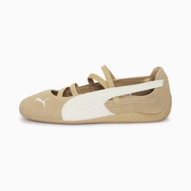 Speedcat Cafe Ballet Women's Shoes in Prairie Tan/Warm White, Size 5.5, Textile by PUMA Shoes