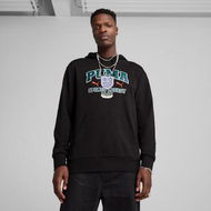 Detailed information about the product SPORTS LEGACY Men's Graphic Hoodie in Black, Size Small, Cotton by PUMA