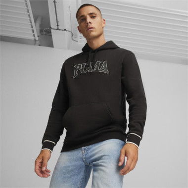 SQUAD Men's Hoodie in Black, Size Small, Cotton by PUMA