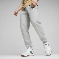 Detailed information about the product SQUAD Men's Sweatpants in Light Gray Heather, Size Large, Cotton/Polyester by PUMA