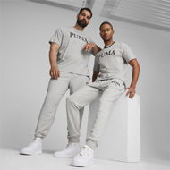 Detailed information about the product SQUAD Men's Track Pants in Light Gray Heather, Size Small, Cotton/Polyester by PUMA