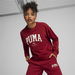 SQUAD Women's Crewneck Sweatshirt in Intense Red, Size XS, Cotton by PUMA. Available at Puma for $85.00