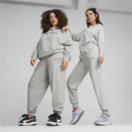 Detailed information about the product SQUAD Women's Track Pants in Light Gray Heather, Size Large, Cotton/Polyester by PUMA