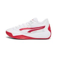 Detailed information about the product Stewie 2 Team Women's Basketball Shoes in White/For All Time Red, Size 11, Synthetic by PUMA Shoes
