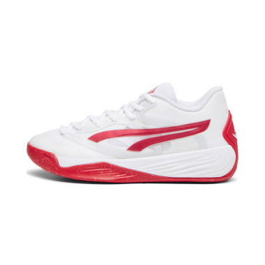 Stewie 2 Team Women's Basketball Shoes in White/For All Time Red, Size 11, Synthetic by PUMA Shoes