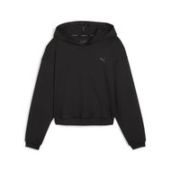 Detailed information about the product Studio Foundations Women's Training Hoodie in Black, Size XS, Polyester/Elastane by PUMA