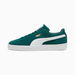 Suede Classic Unisex Sneakers in Dark Myrtle/White, Size 10.5, Textile by PUMA Shoes. Available at Puma for $140.00