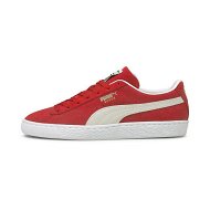 Detailed information about the product Suede Classic XXI Sneakers in High Risk Red/White, Size 10.5, Textile by PUMA Shoes