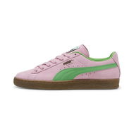 Detailed information about the product Suede Terrace Unisex Sneakers in Pink Delight/Green, Size 10, Textile by PUMA