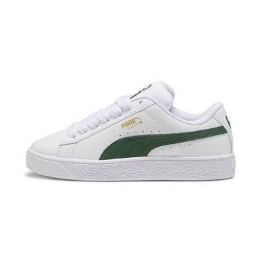 Suede XL Leather Unisex Sneakers in White/Vine, Size 6, Textile by PUMA