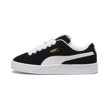 Suede XL Unisex Sneakers in Black/White, Size 5 by PUMA