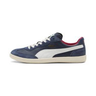 Detailed information about the product Super Liga Retro Unisex Sneakers in Club Navy/White/Frosted Ivory, Size 10, Textile by PUMA Shoes