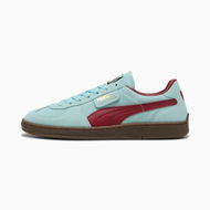 Detailed information about the product Super Team Suede Unisex Sneakers in Safe Lake/Dark Crimson, Size 7, Textile by PUMA