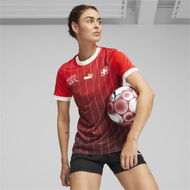 Detailed information about the product Switzerland 23/24 Women's World Cup Home Jersey Shirt in Red/White, Size Large, Polyester by PUMA