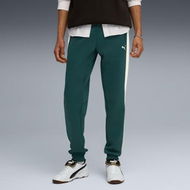 Detailed information about the product T7 ALWAYS ON Men's Track Pants in Green Terrain/Alpine Snow, Size Medium, Cotton by PUMA