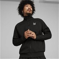 Detailed information about the product T7 Men's Track Jacket in Black, Size Medium, Polyester/Cotton by PUMA
