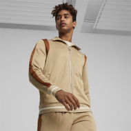 Detailed information about the product T7 Men's Track Jacket in Prairie Tan, Size Small, Polyester/Cotton by PUMA