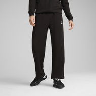 Detailed information about the product T7 Relaxed Men's Track Pants in Black, Size Small, Cotton by PUMA