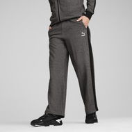 Detailed information about the product T7 Relaxed Men's Track Pants in Black/Alpine Snow, Size Small, Cotton by PUMA