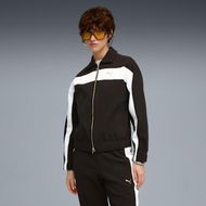 Detailed information about the product T7 Women's Relaxed Track Jacket in Black, Size Small, Cotton/Polyester by PUMA