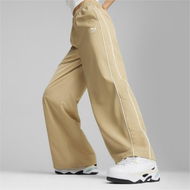 Detailed information about the product T7 Women's Relaxed Track Pants in Prairie Tan, Size Large, Polyester by PUMA