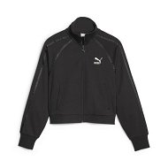 Detailed information about the product T7 Women's Track Jacket in Black, Size XS, Cotton/Polyester by PUMA