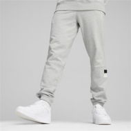 Detailed information about the product TEAM Men's Sweatpants in Light Gray Heather, Size Small, Cotton by PUMA