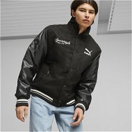 Detailed information about the product TEAM Men's Varsity Jacket in Black, Size Large, Polyester by PUMA