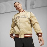 Detailed information about the product TEAM Unisex Varsity Jacket in Prairie Tan, Size Medium, Polyester by PUMA
