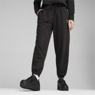 Detailed information about the product TEAM Women's Relaxed Sweatpants in Black, Size Large, Cotton/Polyester by PUMA