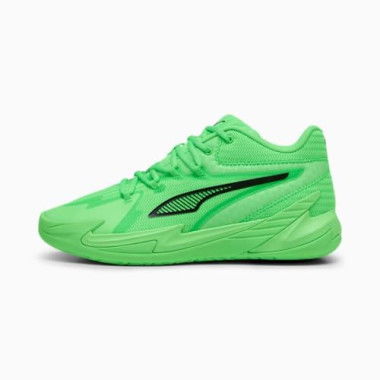 The Dagger Basketball Shoes Unisex in Elektro Green/Black, Size 6.5, Synthetic by PUMA Shoes