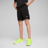 Detailed information about the product Train All Day Essentials Poly Youth Shorts in Black, Size 6 by PUMA