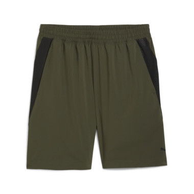 Train All Day Woven Men's Shorts in Dark Olive, Size Small, Polyester by PUMA