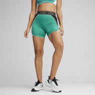 Detailed information about the product TRAIN STRONG Women's 5 Shorts in Sparkling Green, Size Large, Polyester/Elastane by PUMA