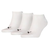 Detailed information about the product Trainer Socks 3 Pack in White, Size 3.5