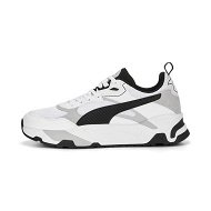 Detailed information about the product Trinity Men's Sneakers in White/Black/Cool Light Gray, Size 10 by PUMA Shoes