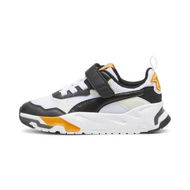 Detailed information about the product Trinity Sneakers Youth in White/Black/Vapor Gray, Size 11 by PUMA Shoes