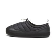 Detailed information about the product Tuff Padded Plus Unisex Slippers in Black/Concrete Gray, Size 4, Textile by PUMA