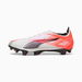 ULTRA 5 CARBON FG Men's Football Boots in White/Black/Glowing Red, Size 8, Synthetic by PUMA. Available at Puma for $440.00