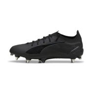 Detailed information about the product ULTRA 5 ULTIMATE MxSG Unisex Football Boots in Black/Silver/Shadow Gray, Size 10, Textile by PUMA Shoes