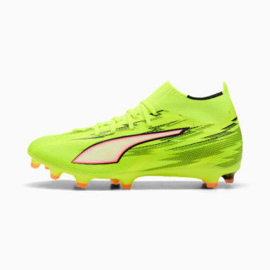 ULTRA 6 MATCH+ FG Women's Football Boots in Yellow Alert/Black/Glowing Red, Size 5.5, Textile by PUMA Shoes